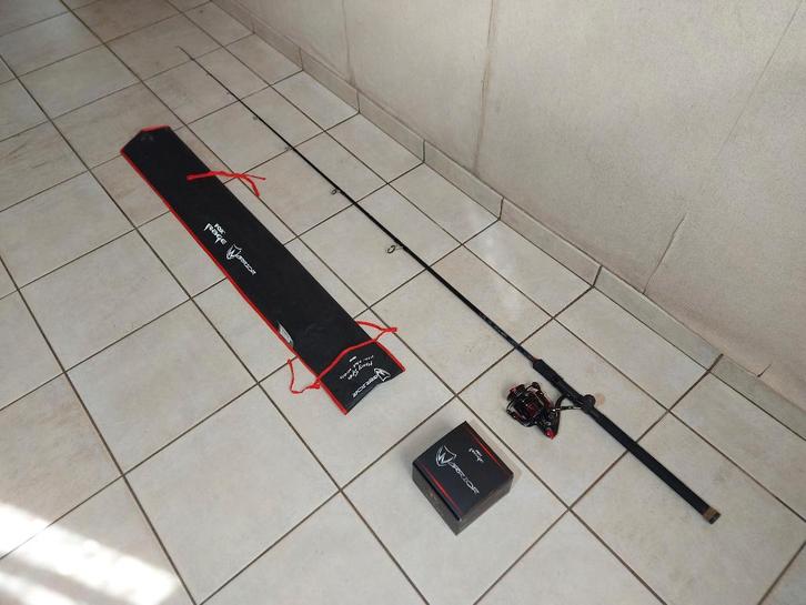 Fox Rage Warrior 3500 Spin + Heavy Spin Hengel 210 of 240, Watersport en Boten, Hengelsport | Roofvissen, Molen, Ophalen