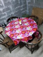 Rond uittrekbaar tafeltje met 4 stoelen, Antiek en Kunst, Ophalen