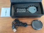 Oplaadbare Smart watch/ Horloge zwart met stalen band, Ophalen, Gebruikt, Zwart