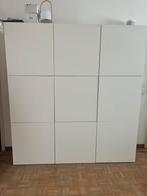 Kasten BESTA (ikea) - mat witte deuren, Huis en Inrichting, Kasten | Wandmeubels, Ophalen, Gebruikt, 150 tot 200 cm