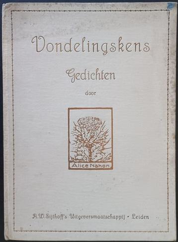 Alice NAHON. Vondelingskens. Gedichten. beschikbaar voor biedingen