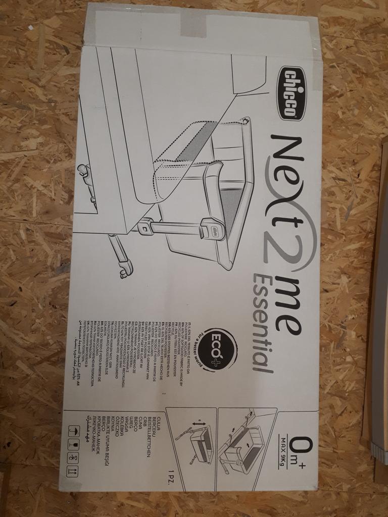 Chicco next2me essential co-sleep, Kinderen en Baby's, Babywiegjes en Ledikanten, Zo goed als nieuw, Overige typen, Ophalen