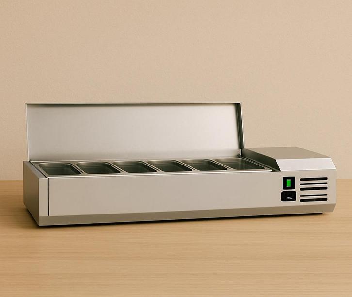 Koelvitrine te huur, Hobby en Vrije tijd, Feestartikelen | Verhuur, Zo goed als nieuw, Ophalen