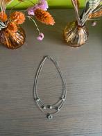 Halsketting met strass steentjes, Overige materialen, Met strass, Ophalen of Verzenden, Zo goed als nieuw