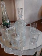 Glazen wiskyset karaf met 5 glaasjes, Ophalen