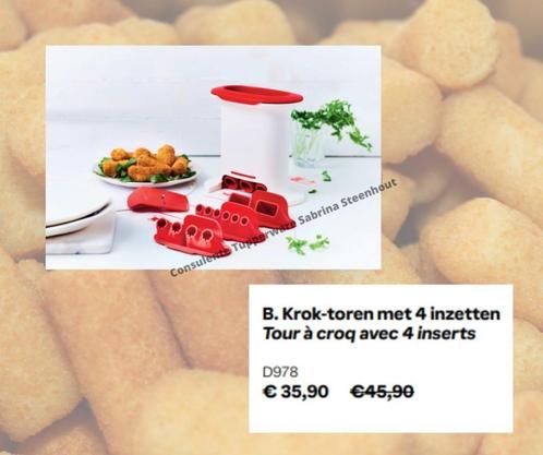 Tupperware Krok-toren, Huis en Inrichting, Keuken | Tupperware, Nieuw, Overige typen, Wit, Rood, Ophalen