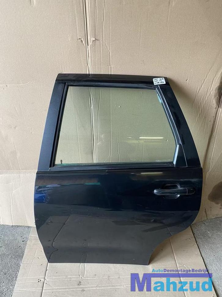 SEAT IBIZA 2 6K1 ZWART LC9Z links achter deur portier 5deurs, Auto-onderdelen, Carrosserie, Deur, Seat, Achter, Links, Gebruikt