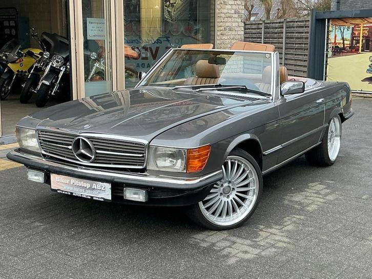 Mercedes SL 380 *Cabriolet*107*V8, Auto's, Oldtimers, Bedrijf, Te koop, Elektrische ramen, Lichtmetalen velgen, Metaalkleur, Mistlampen