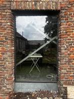 Stalen Deur + Raam  met glas, Doe-het-zelf en Bouw, Raamkozijnen en Schuifdeuren, Ophalen, Gebruikt, Metaal, Inclusief glas