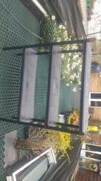 5 Étagères  avec appuis plastique noires 120 cm x 34cm, Bricolage & Construction, Chauffe-eau & Boilers, Enlèvement ou Envoi, Utilisé