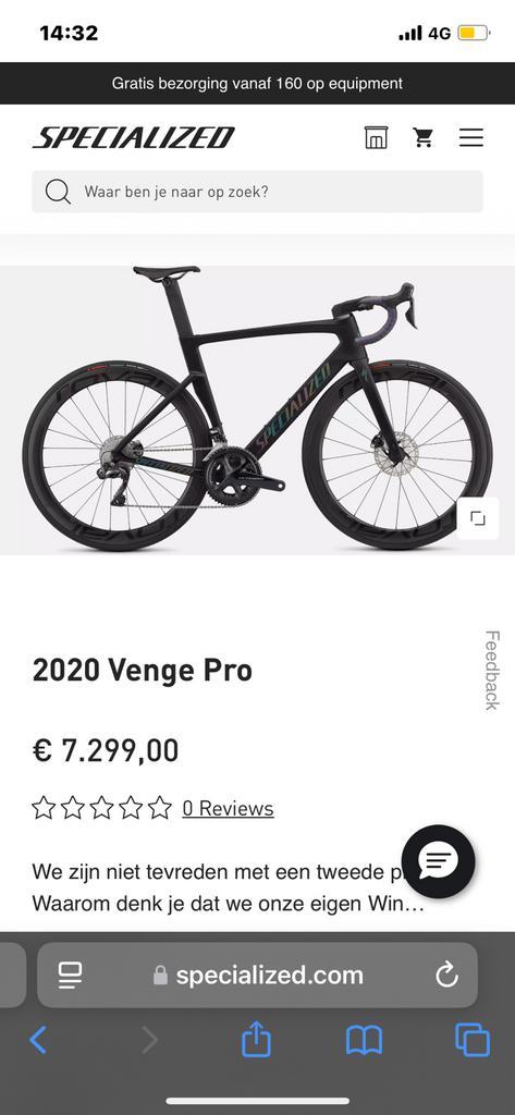 Specialized Venge, Fietsen en Brommers, Fietsen | Racefietsen, Zo goed als nieuw, Ophalen