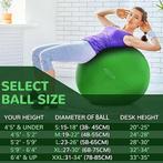 Oefenbal | fitnessbal | 58 - 65cm | GRATIS LEVERING, Sports & Fitness, Équipement de fitness, Neuf, FITVIDS, -, -
