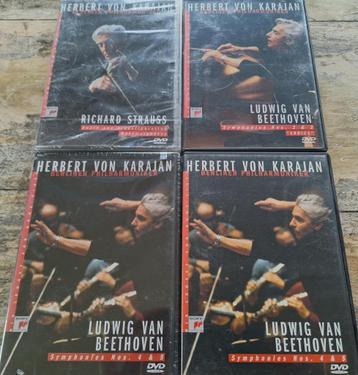 Herbert Von Karajan - Beethoven / Strauss Dvd's beschikbaar voor biedingen