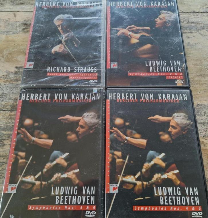 Herbert Von Karajan - Beethoven / Strauss Dvd's, Cd's en Dvd's, Dvd's | Muziek en Concerten, Nieuw in verpakking, Muziek en Concerten