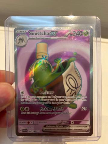Pokemon sinistcha ex beschikbaar voor biedingen
