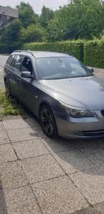 BMW 520d 2009  Diesel Euro 5, Auto's, BMW, Euro 5, Zwart, Leder, 5 deurs