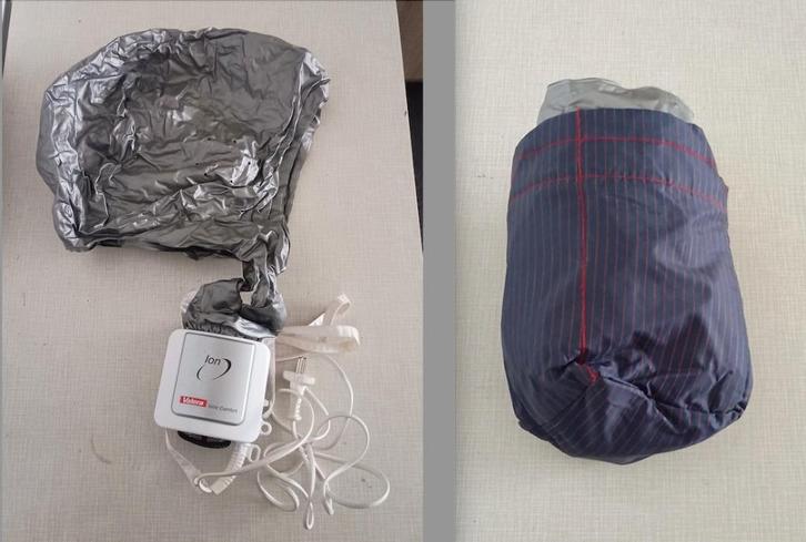 droogkap (2 stuks), Handtassen en Accessoires, Uiterlijk | Haarverzorging, Gebruikt, Haardroger, Ophalen