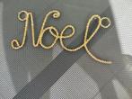 gouden hanger "NOEL"  - 11 x 4 cm, Ophalen of Verzenden, Zo goed als nieuw
