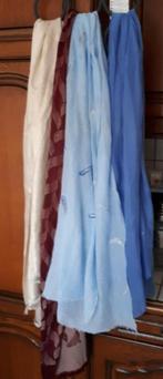 Sjaals met print - bordeaux/ecru, Kleding | Dames, Verzenden, Zo goed als nieuw, Sjaal