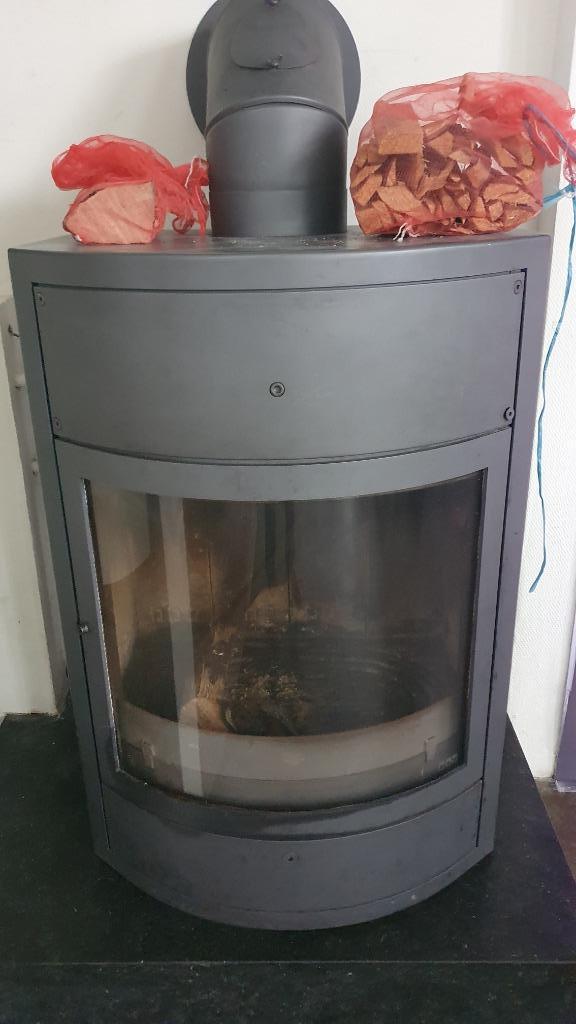 DDG houtkachel cv Tornado 40S 35kW, Doe-het-zelf en Bouw, Chauffageketels en Boilers, Gebruikt, Ophalen