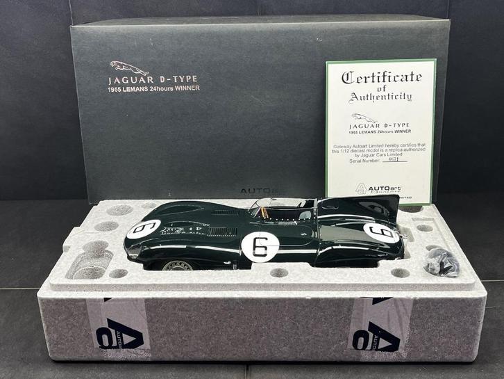 JAGUAR Type D Le Mans Big Scale 1/12 AUTO ART Neuve + Boite, Hobby en Vrije tijd, Modelauto's | 1:5 tot 1:12, Nieuw, Auto, 1:9 t/m 1:12