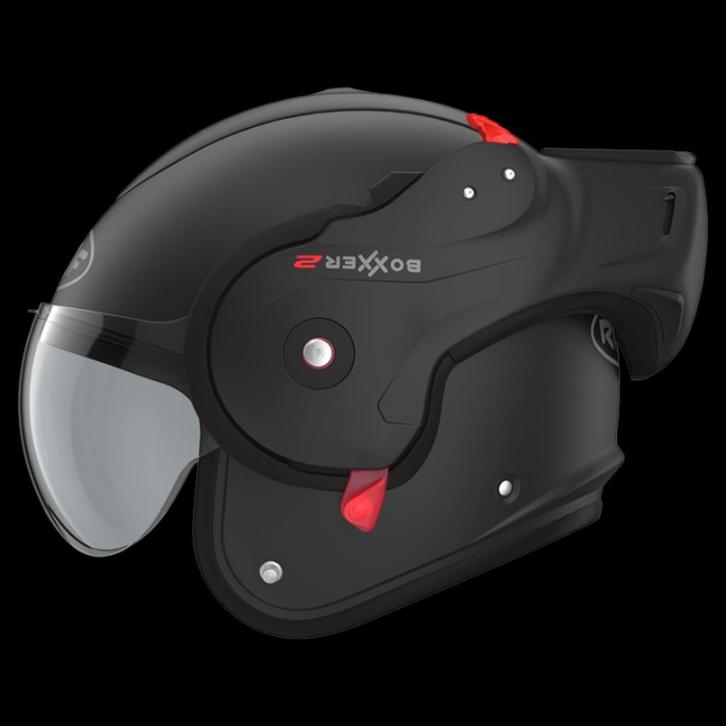 Helm ROOF Boxxer – Mat Zwart, Motoren, Kleding | Motorhelmen, Dames, Systeemhelm, M, Overige merken, Tweedehands, Ophalen