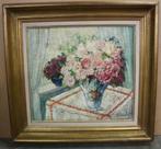 Alfred PIETERCELIE, bloemen op tafel, Ophalen of Verzenden