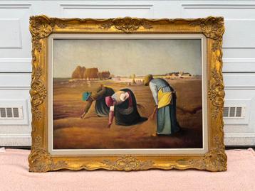 Des Glaneuses, reproductie schilderij Millet in mooie lijst beschikbaar voor biedingen