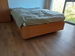 Bed 140cm met lattenbodem en tempurmatras, Huis en Inrichting, Slaapkamer | Bedden, Ophalen, Gebruikt, Beige, Tweepersoons
