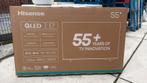 Merk Hisense Smart TV QLED 55 inch = 139 cm SCHERM, Neuf, Autres marques, QLED, 120 Hz