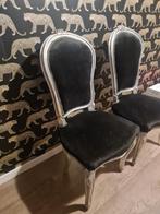 Brocante stoelen, Huis en Inrichting, Stoelen, Ophalen, Gebruikt, Zwart, Vijf, Zes of meer stoelen