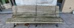 Antieke  tuinbank met gietijzeren poten, Tuin en Terras, Ophalen, Gebruikt, Overige materialen