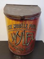 ancienne et grande boite à café publicitaire WYLFA, Collections, Enlèvement ou Envoi, Utilisé, Panneau publicitaire
