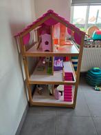 Grote houten poppe huis, Kinderen en Baby's, Speelgoed | Poppenhuizen, Ophalen, Gebruikt, Poppenhuis