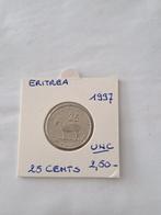 Eritrea 25 cents 1997 UNC, Postzegels en Munten, Munten | Afrika, Ophalen of Verzenden