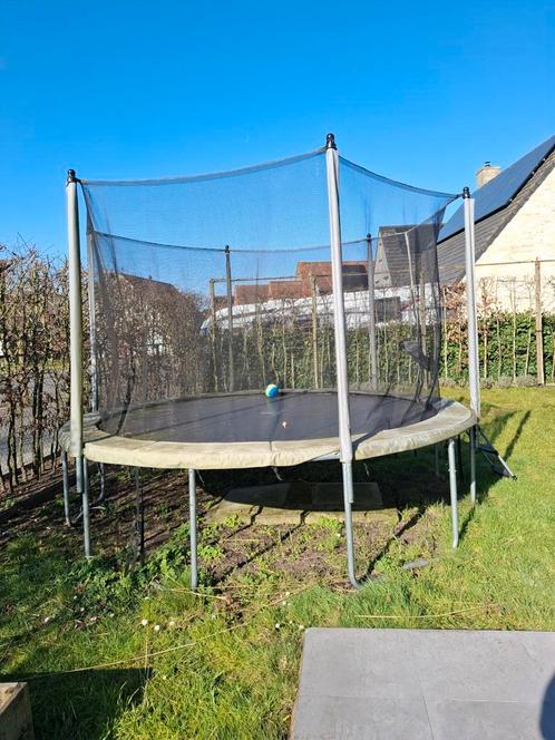 Trampoline Domyos Essential 365 met ladder groen, Kinderen en Baby's, Speelgoed | Buiten | Trampolines, Ophalen