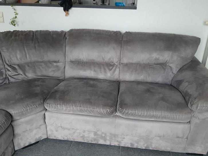6 zits hoek zetel, Huis en Inrichting, Fauteuils, Gebruikt, Ophalen