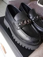 Nieuwe zwarte Lederen damesschoenen "KEYS" met stevige zool, Kleding | Dames, Keys, Zwart, Nieuw, Ophalen of Verzenden