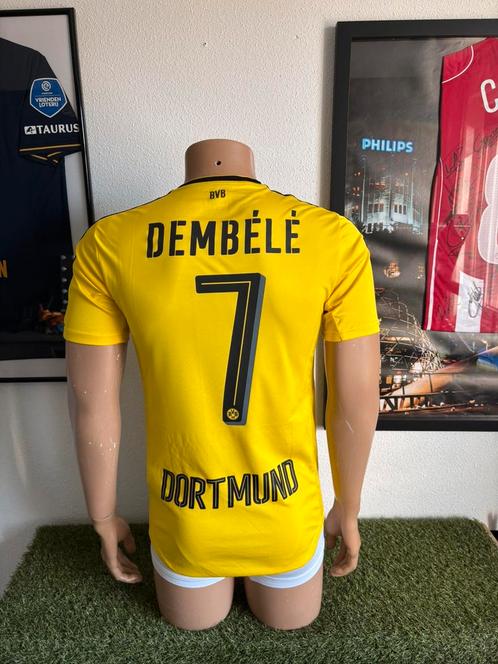 Borussia Dortmund thuisshirt 2016-2017 Dembélé, Sport en Fitness, Voetbal, Zo goed als nieuw, Shirt, Maat S, Verzenden