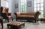 Original Harris Tweed Chesterfield Collectie fauteuils zetel, Ophalen of Verzenden, Stof