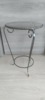 Vintage smeedijzeren tafeltje, Huis en Inrichting, Ophalen, Zo goed als nieuw