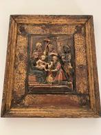 Mechelse albast rond 1600  in originele kader. Polychroom, Antiek en Kunst, Verzenden