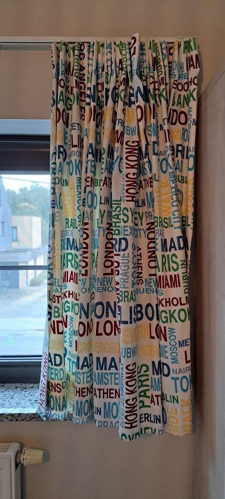 Gordijn, Huis en Inrichting, Stoffering | Gordijnen en Lamellen, Zo goed als nieuw, 100 tot 150 cm, 150 tot 200 cm, Overige kleuren