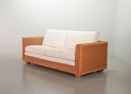 Luxe Italiaanse Gasparucci witte Lounge Garden Tuin Sofa 80s, Tuin en Terras, Tuinmeubel-accessoires, Gebruikt, Ophalen