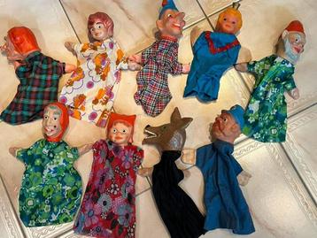 Poppenkastpoppen (retro) beschikbaar voor biedingen