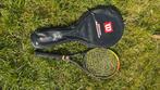 Tennisracket met hoes, Sport en Fitness, Squash, Ophalen, Gebruikt, Racket, Met hoes