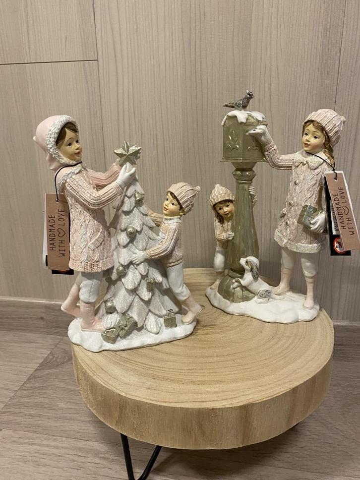 Décoration de Noël : ensemble de 2 figurines J-line, Divers, Noël, Neuf, Enlèvement ou Envoi