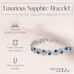 Tennisarmband | verguld | kristallen | GRATIS LEVERING, Handtassen en Accessoires, Armbanden, Met kristal, Overige materialen