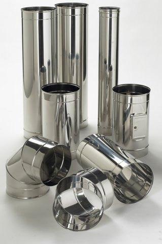 RVS buizen,pijpen van Ø 80,150,RVS kap,trekkap, Anti valwind, Tuin en Terras, Tuinhaarden, Nieuw, Ophalen of Verzenden