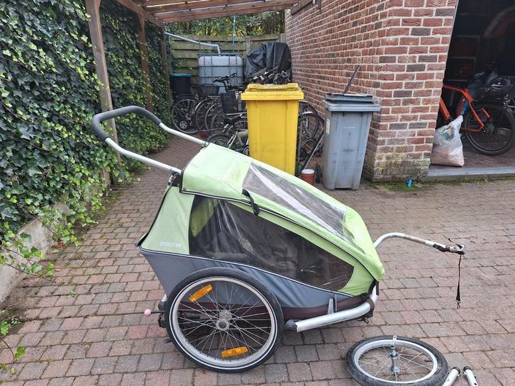 croozer, Fietsen en Brommers, Fietsaccessoires | Aanhangwagens en Karren, Gebruikt, Opvouwbaar, Ophalen